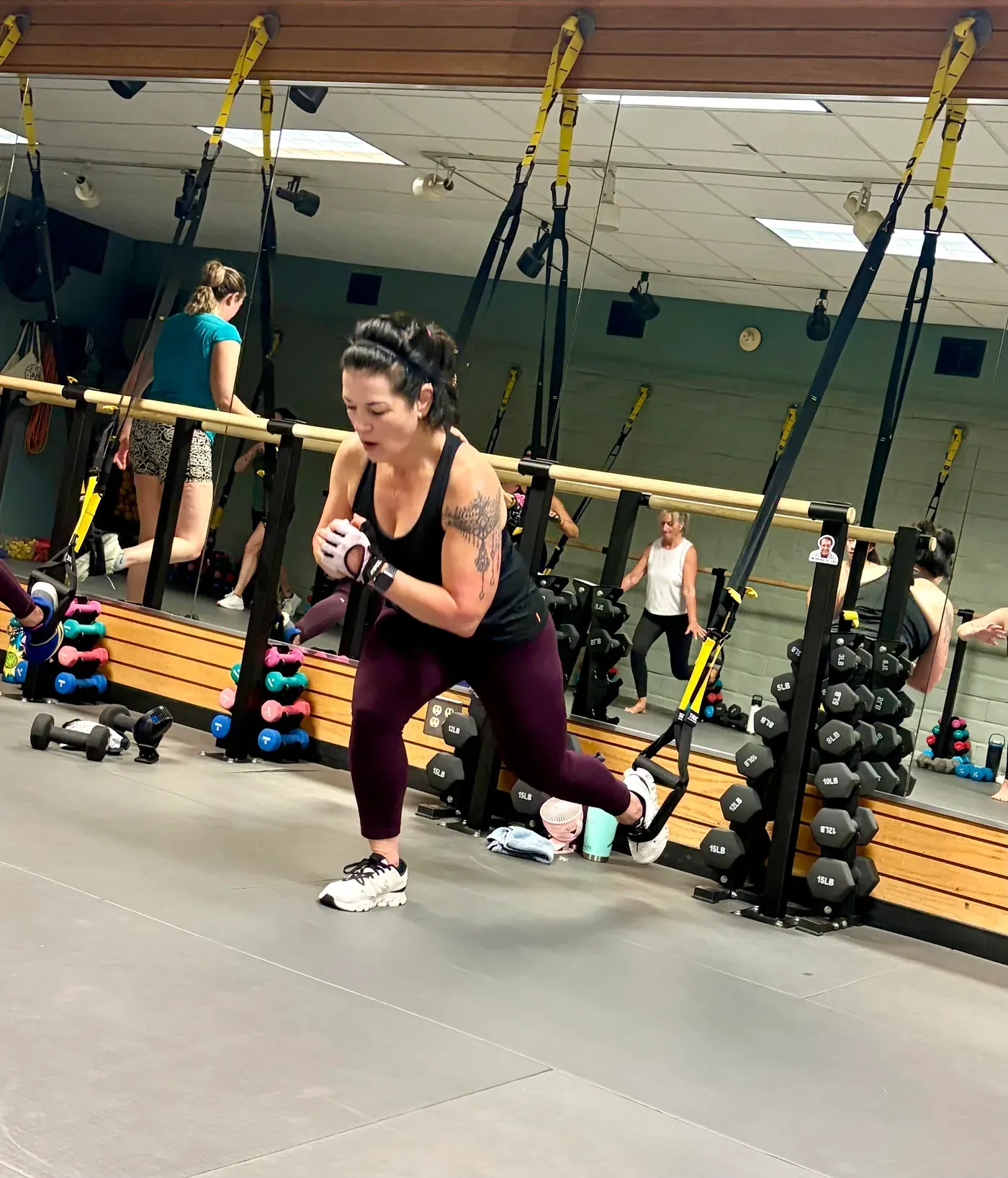 TRX & Bootcamp class at Copas Crew Fitness — suspension training lunge