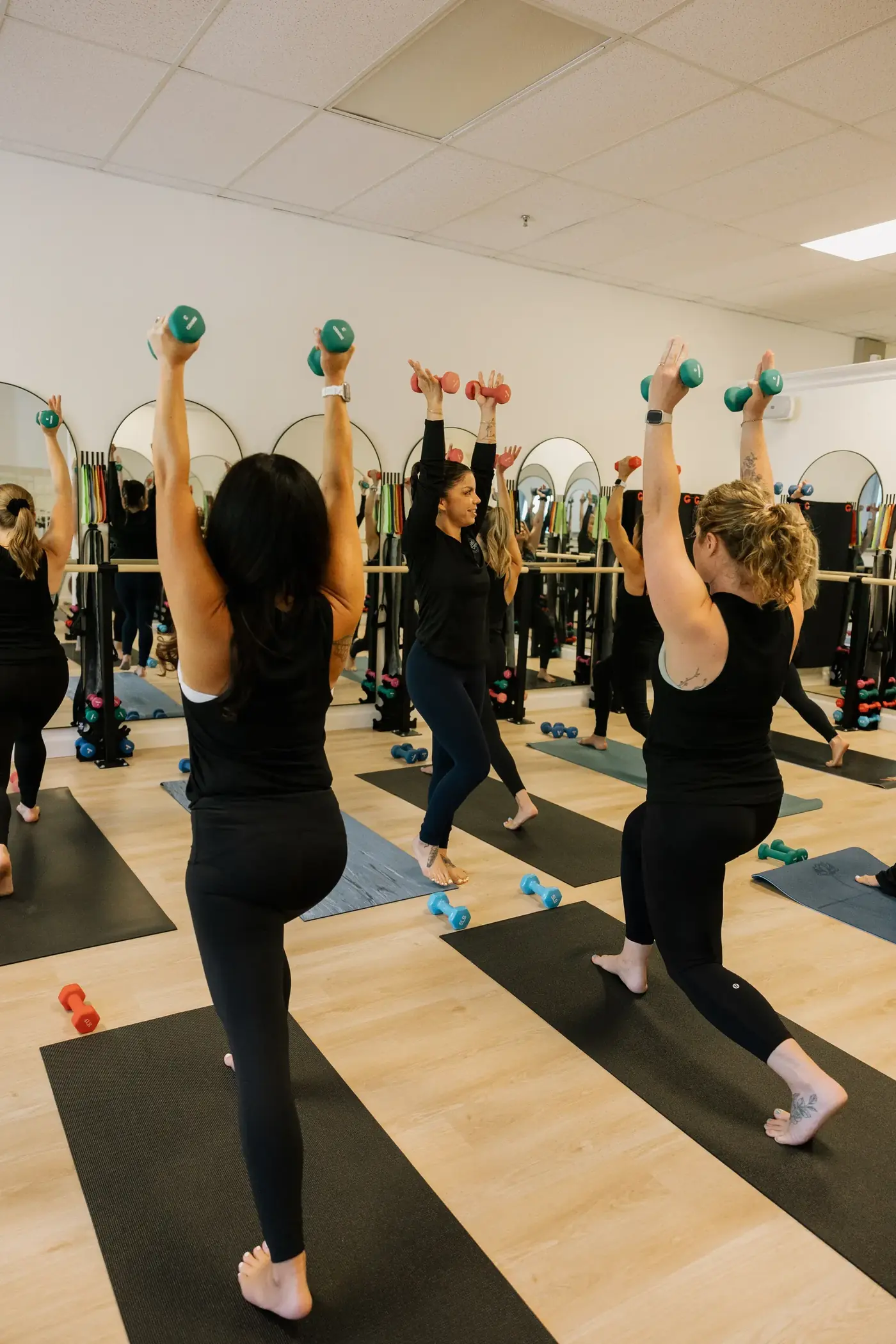Lani teaching at Copas Crew Fitness