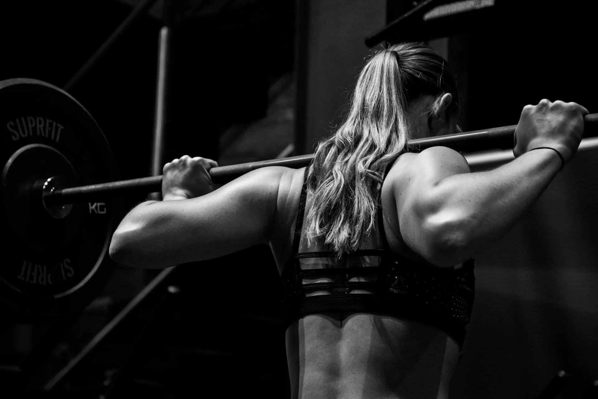 Women in group fitness class